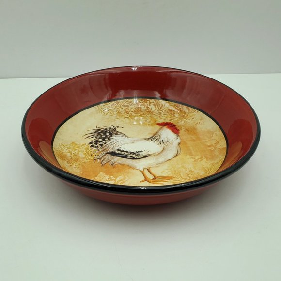 Certified International Susan Winget Avignon Morning Rooster 9" Pasta Bowl - Picture 4 of 6